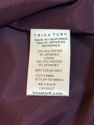 Trina Turk With A Twist Watercolor Floral Dress 10 Cocktail Wedding Guest Party thumbnail 9