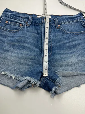 Denim Forum The Ex-Boyfriend High Rise Denim Cutoff Short Womens 25 Button-fly thumbnail 8