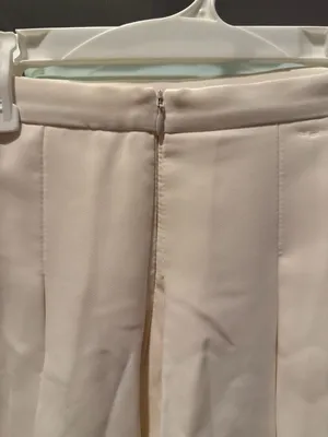 Amanda Uprichard Dixon Pleated Skort in Ivory, Size S thumbnail 4