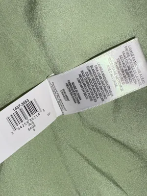 NWOT Dress the Population Iris Sage green Dress slit gown sz S thumbnail 10
