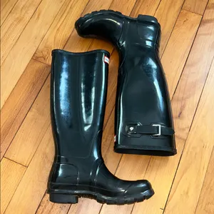Hunter Original Tall Gloss Rain Boots thumbnail 3