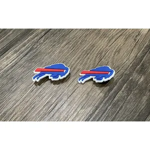 Buffalo Bills Football Team Charm For Crocs Shoe Charms Bracelet - 2 Pieces thumbnail 1