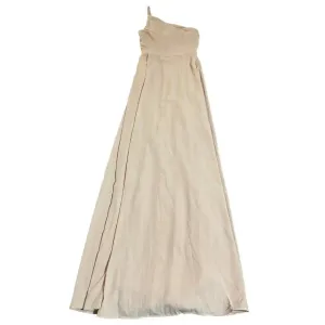 Show Me Your Mumu NWOT Shannon One Shoulder Formal Dress Maxi Size XS Dusty Blush Crisp thumbnail 4