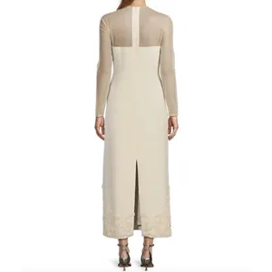 Antonio Melani x Elizabeth Damrich Babe Mesh Crepe Soutache Maxi Dress US 2 NWT thumbnail 2