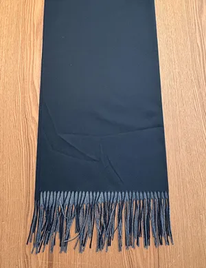 Black Fringe Lined Scarf Wrap Shawl thumbnail 1