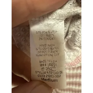 Peach Love California Women's Drop Shoulder Waffle Knit Oversized V‎ Neck Size M thumbnail 8
