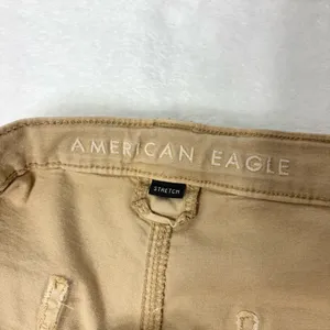 American Eagle Outfitters Tan Cargo Pants‎ size 12 thumbnail 6