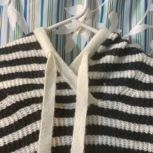 Gap Striped Pullover Hoodie Sweater Size Small thumbnail 2