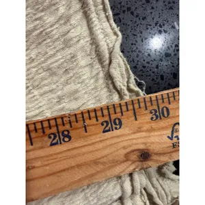 Free People Beach Beige Crinkle‎ Babydoll Mini Dress Puff Sleeve XS OB1122436 thumbnail 5