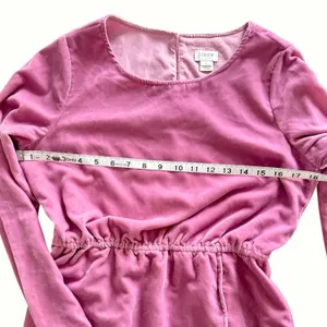J.Crew Velvet Dress Long Sleeve Tulip Hem Pink Mauve Party Cocktail Size‎ 2 thumbnail 6