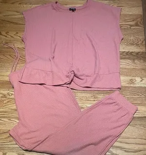 Buffalo David Bitton Pink Pajama Set thumbnail 1