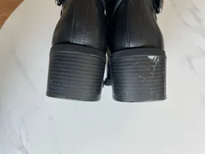 LOFT Women Heel Ankle Boots Black Size 10M Faux Leather Zip thumbnail 6