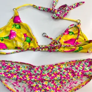 B. Swim Lemon Print Two Piece Bikini Size‎ Large thumbnail 4