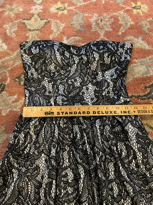 Miami Dress Black Lace Homecoming thumbnail 3