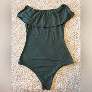 Off the shoulder body suit Green Size L thumbnail 3