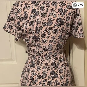 J. Crew Pink and Black Floral Midi Dress thumbnail 2