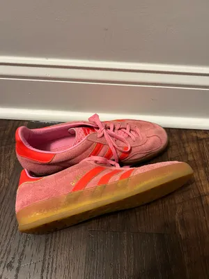 Adidas Hot Pink and Red Gazelles thumbnail 3