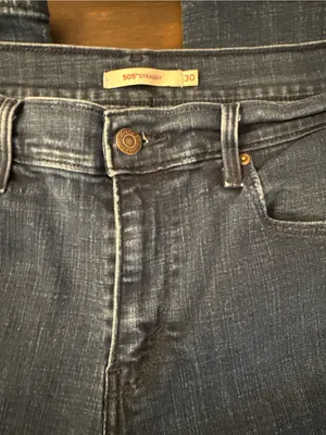 505 Straight Levi's Straight Leg Jeans in Dark Blue Wash thumbnail 5