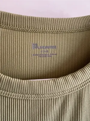 No Boundaries Olive Green Long Sleeve Crewneck Top thumbnail 3