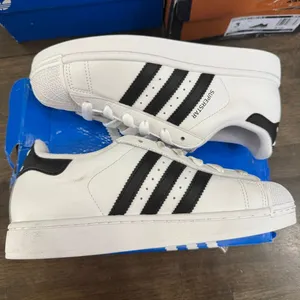 adidas Superstar II Athletic Shoe - Cloud White / Core Black / Cloud White thumbnail 4