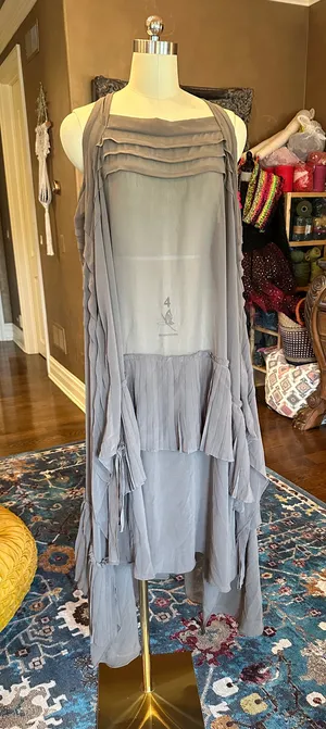 Sheer Dress Gray Size M thumbnail 1