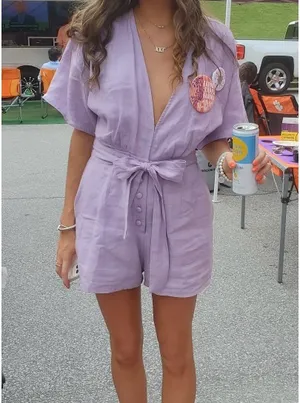 Lavender Karlie romper  thumbnail 1