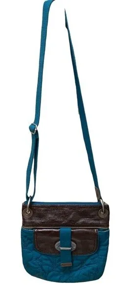 Fossil turquoise Crossbody purse bag thumbnail 1
