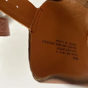 Kork Ease Vienna Brown Leather Cork Wedge Sandals Womens Double Strap Adjustable thumbnail 9
