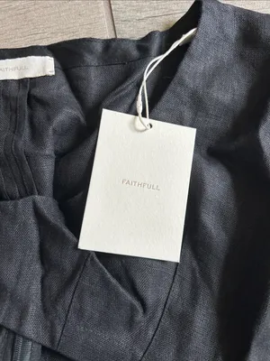 Faithfull the Brand Black Puff-Sleeve Cropped Top thumbnail 3
