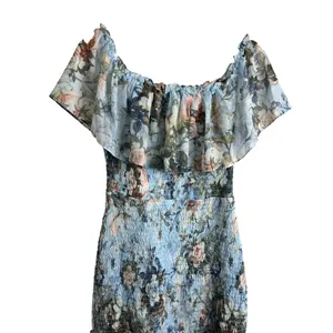 Baltic Born Amalfi Smocked Maxi Dress Blue Floral thumbnail 7