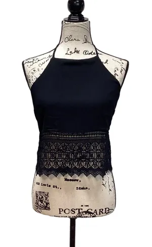 American Eagle Boho tie back halter top black  thumbnail 14