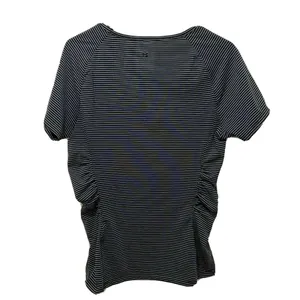 Zakti‎ Activewear Striped Workout Top Black Size 10 thumbnail 2
