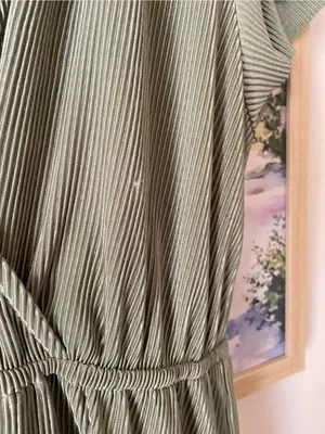 Baltic Born Athena Pleated Maxi Dress Sage Green Large thumbnail 4