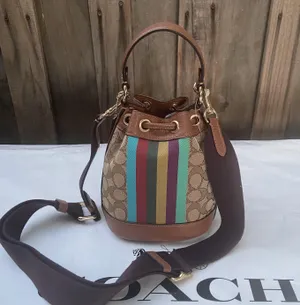 Coach C5639 Dempsey Drawstring Bucket 15 Handbag thumbnail 3