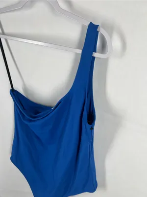 Aritzia Babaton Contour One-Shoulder Bodysuit Blue XL thumbnail 3