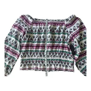 Wrangler Retro Off‎ Shoulder Long Sleeve Elastic Women’s Top Plus Size Size XXL thumbnail 5