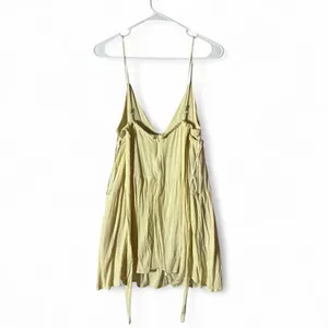 Paper Moon‎ Babydoll Tiered Rayon Dress Braided Empire Waist PD15573 Womens L thumbnail 7