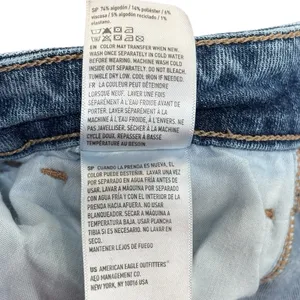 American Eagle Blue Jeans Stretch Denim Size 6 Long Women's thumbnail 7