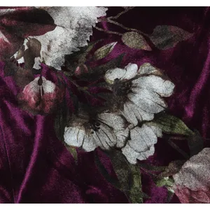 NWT SLNY Embellished Sheath Velvet Floral Print Dress Magenta Purple Multi 14 thumbnail 9