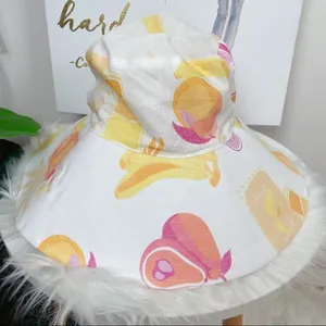 Charlie Holiday Indie Fruity Print Bucket Hat Vacation Resort Beach Summer Y2K thumbnail 2