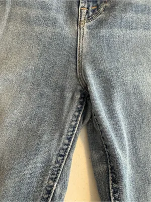 Mother The Mid Rise Dazzler Ankle Fray Weekend Kitten Jeans size 33‎ thumbnail 9
