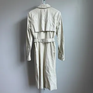 Bill Blass New York Unique VTG 90s Y2K Trench Coat Size 6 Luxury Faux‎ Leather thumbnail 11