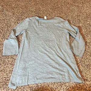 J Jill Blue Cotton Lace Up Side Bell Sleeve‎ Tunic Top Women Size S thumbnail 7