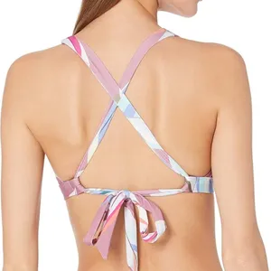 Splendid SP90271 MLT Women M EAST CAPE RSC HIGH NECK BRA SWIM TOP Multicolor NWT thumbnail 2