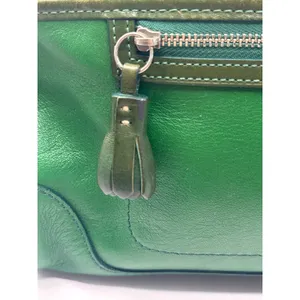 Vintage‎ Coach 7465 Hamilton Kelly Green Leather Satchel Handbag thumbnail 4