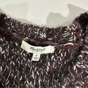 Madewell Firelight Wool Alpaca Blend Cable Knit Long‎ Sleeve Pullover Sweater S thumbnail 5