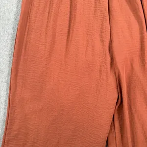 DEX Button Down Sleeveless Wide Leg Jumpsuit Women's 2X Rust Brown V-Neck Belted thumbnail 8