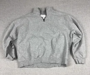 Taylor Swift Sweatshirt Womens Medium Gray The Eras Tour 1/4 Zip Fleece Graphic thumbnail 1