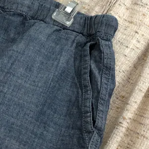 J.Crew Factory Blue Chambray Drawstring Shorts  thumbnail 3