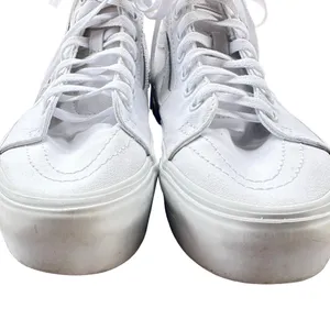 Vans Sk8-Hi Tapered Stackform White Yellow Flower Platform Womens 10 thumbnail 4